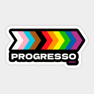 Rainbow Progress Arrow Sticker